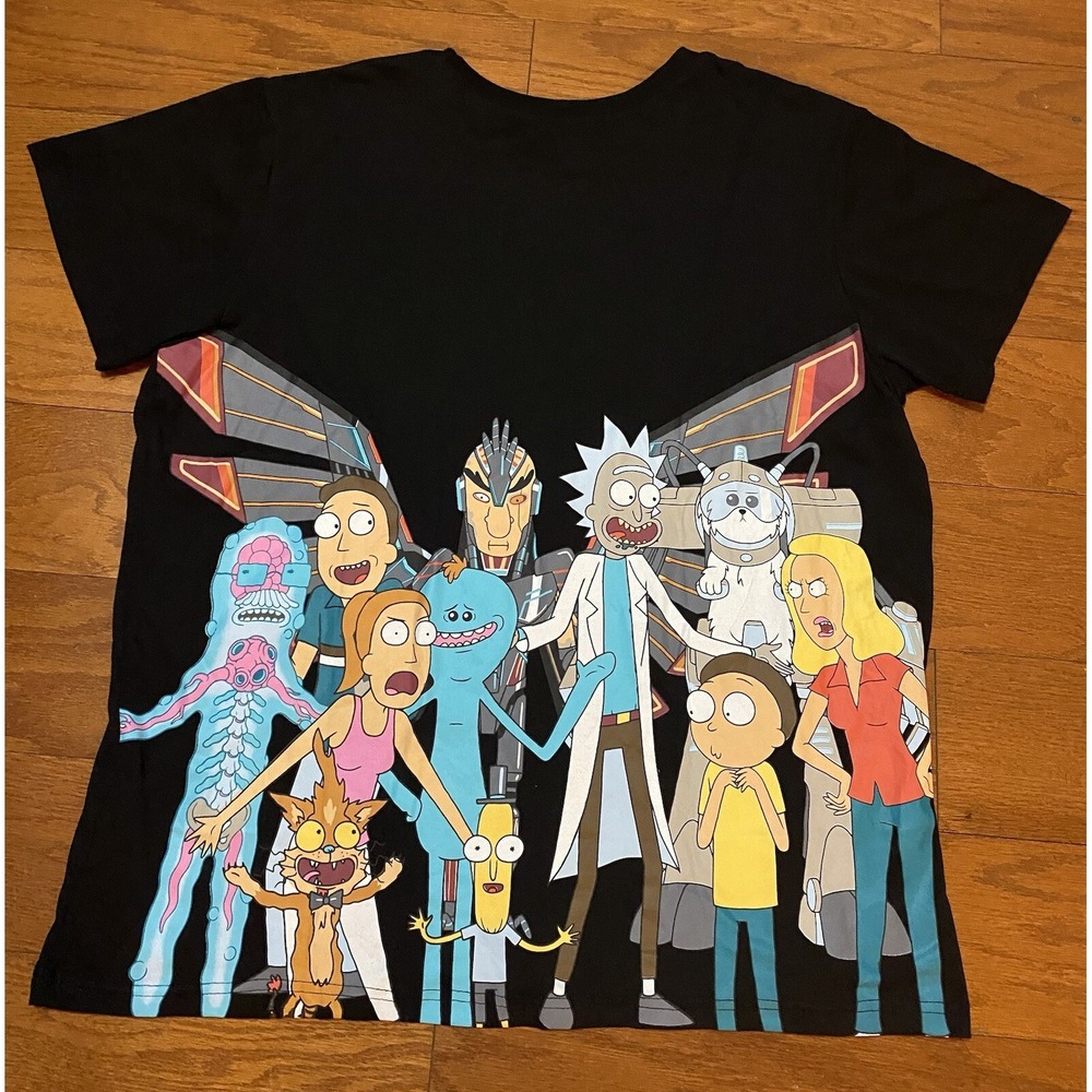 Rick And Morty T Shirt Tee Shirt Huge Graphic 3XL (Fits Like 2XL) Excellent Cond